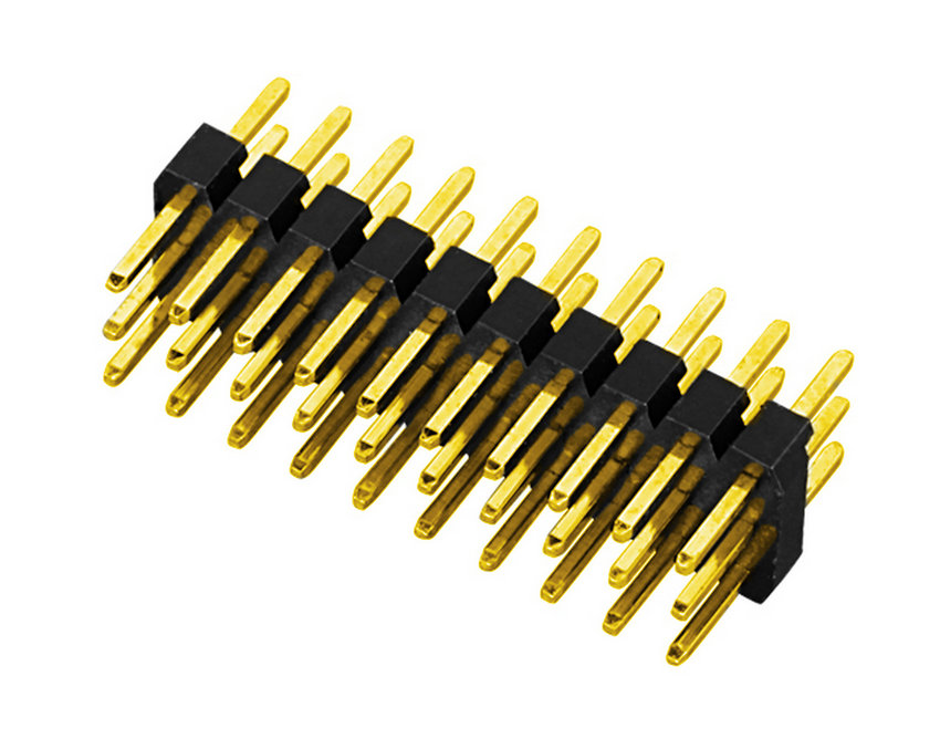 PH2.54mm pin header three row straight type board to board connector 