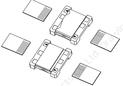 雙面抽拉0.5mm Pitch H2.0/25 